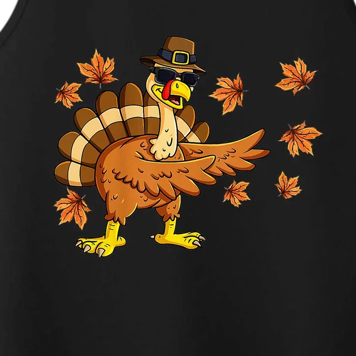 Funny Thanksgiving Turkey Dab Dance Pilgrim Costume Performance Tank