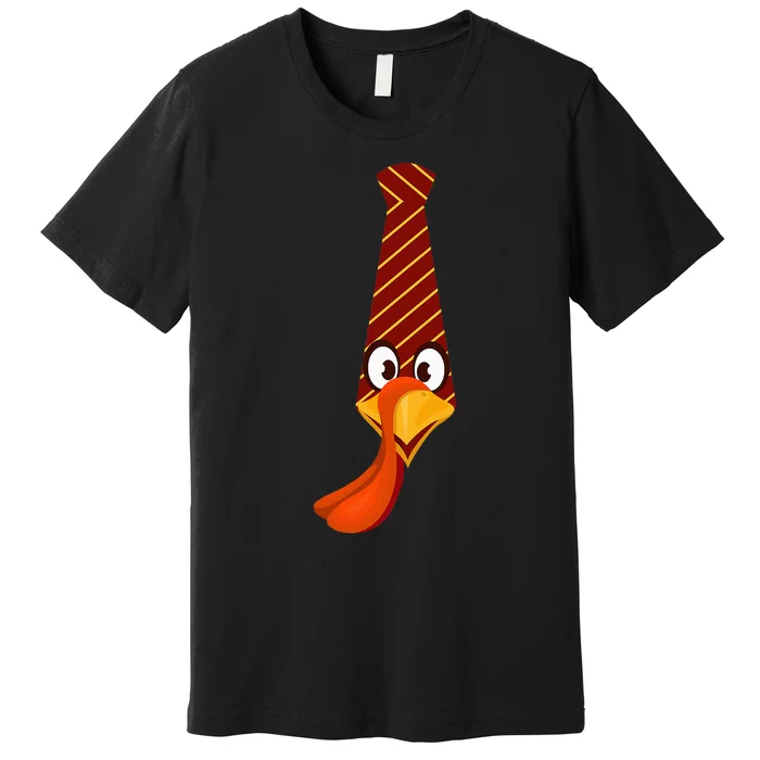 Funny thanksgiving tie with turkey family Costume For Dinner Premium T-Shirt