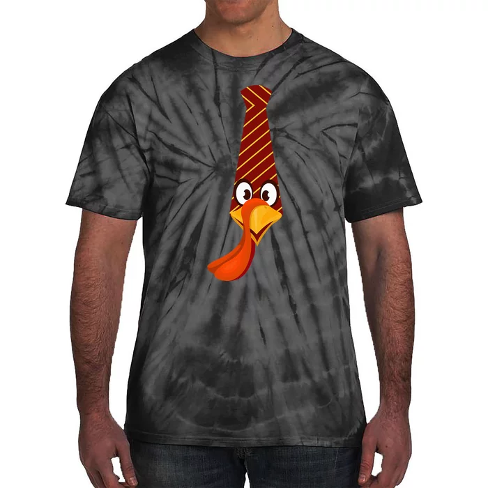 Funny thanksgiving tie with turkey family Costume For Dinner Tie-Dye T-Shirt