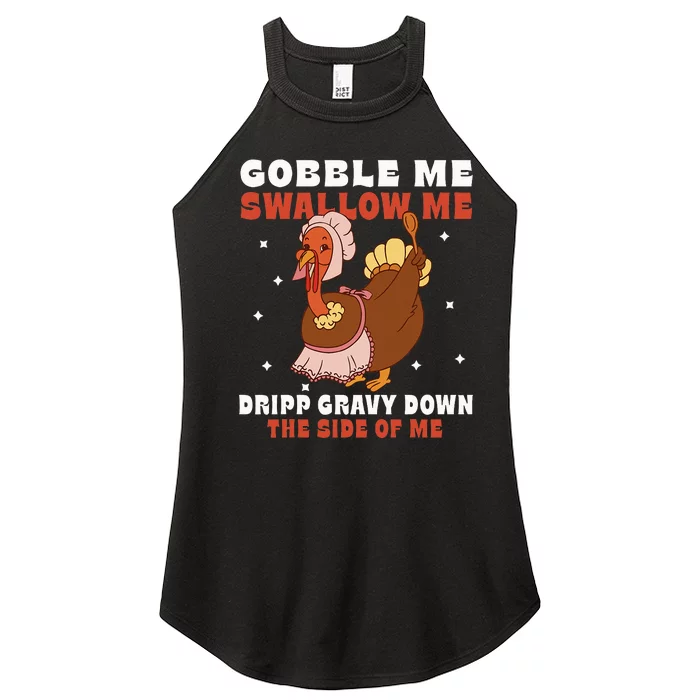 Funny Thanksgiving Turkey Feast Foodie Gift Women’s Perfect Tri Rocker Tank