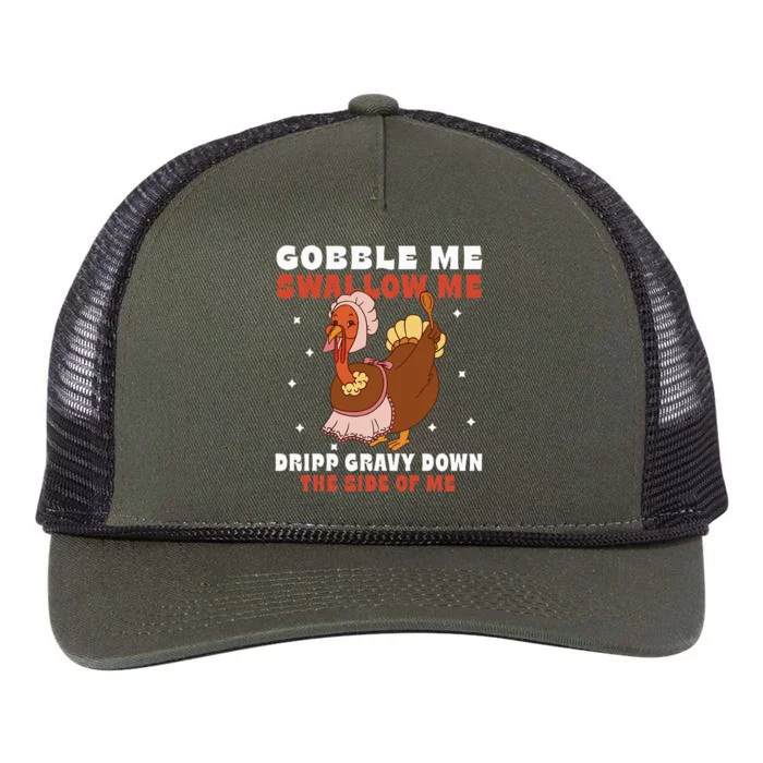 Funny Thanksgiving Turkey Feast Foodie Gift Retro Rope Trucker Hat Cap