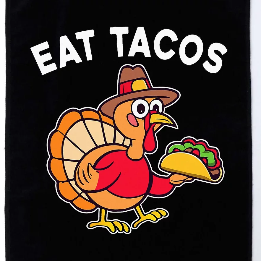 Funny Thanksgiving Turkey Eat Tacos Mexican Thanksgiving Fun Platinum Collection Golf Towel