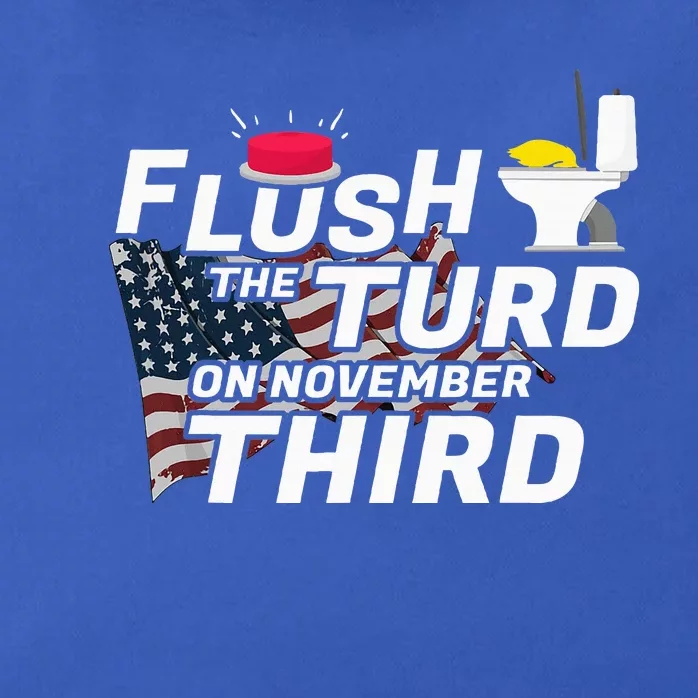 Flush The Turd On November Third Anti Trump Zip Tote Bag