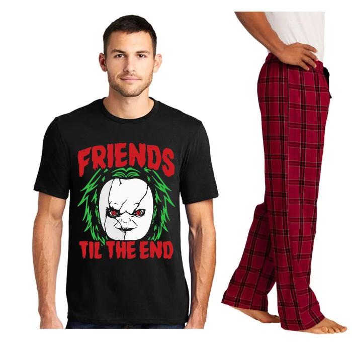 Friends Till The End Lazy Halloween Costume Horror Movie Pajama Set