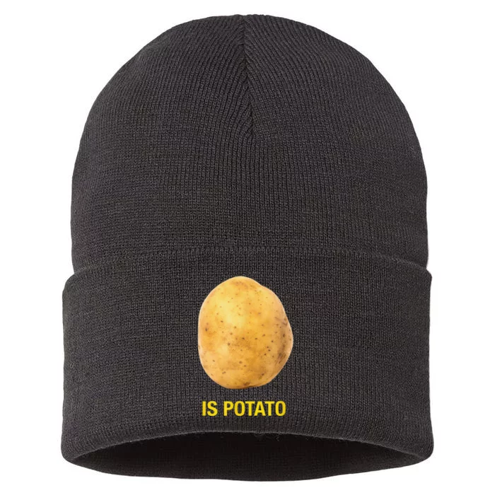 Funny Trendy The Late Show With Stephen Colbert Is Potato Charity Sustainable Knit Beanie