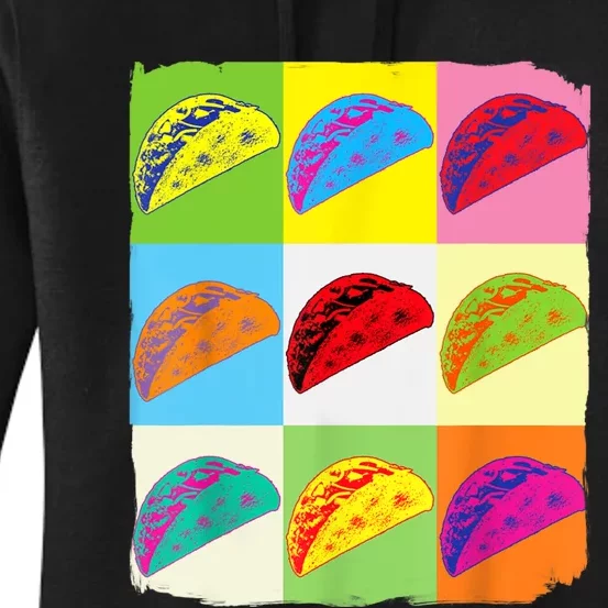 Funny Taco Taco Art Mexican Food Taco Lover Women's Pullover Hoodie