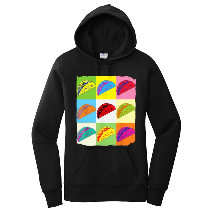 Funny Taco Taco Art Mexican Food Taco Lover Women's Pullover Hoodie