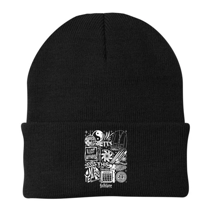 Folklore Tracklist Ts Knit Cap Winter Beanie