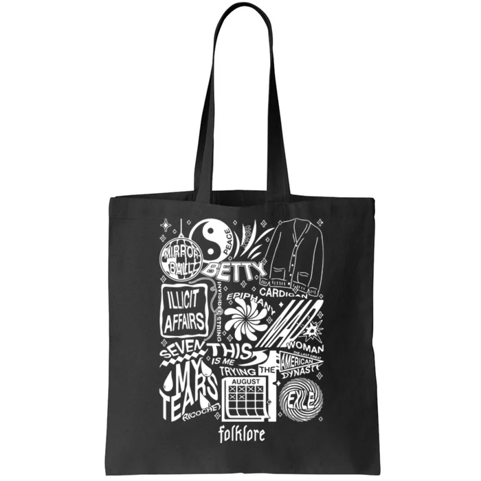 Folklore Tracklist Ts Tote Bag