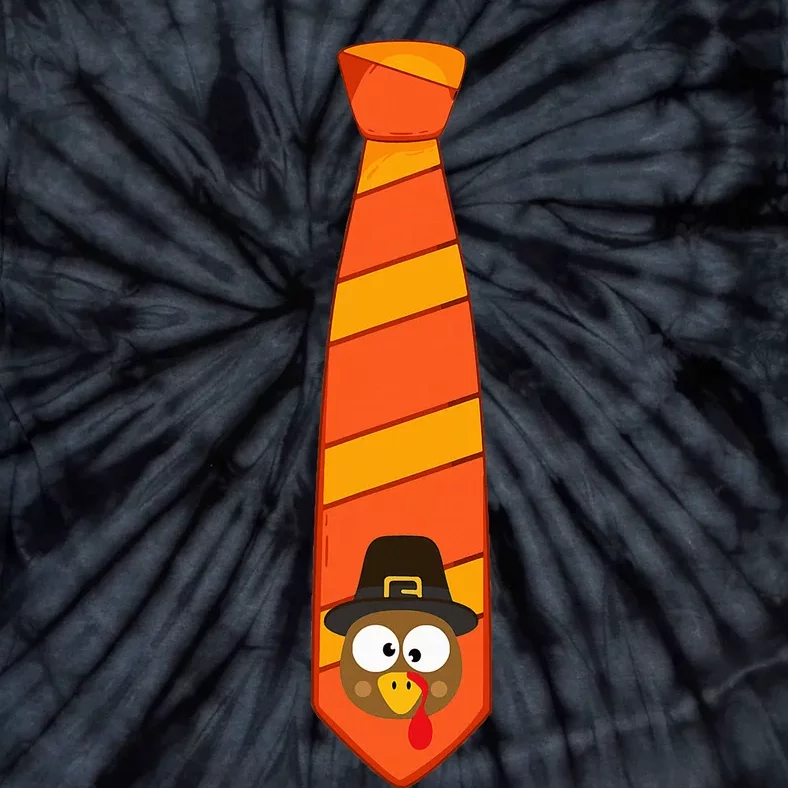 Funny thanksgiving tie with turkey for family dinner Tie-Dye T-Shirt