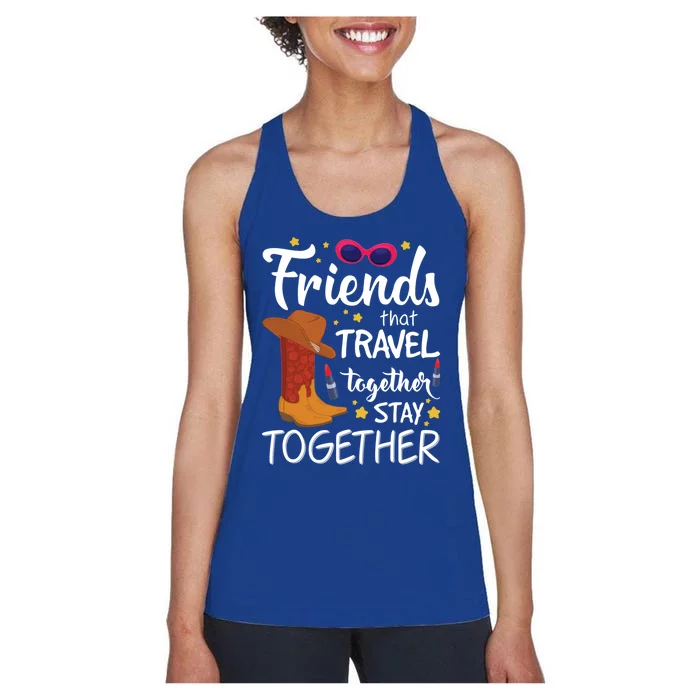 Friends That Travel Bachelorette Houston Trip Cute Gift Women's Racerback Tank