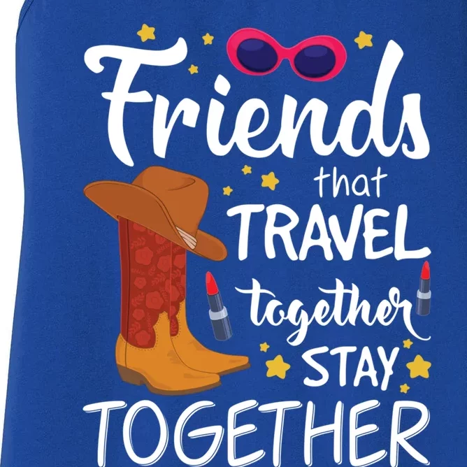 Friends That Travel Bachelorette Houston Trip Cute Gift Women's Racerback Tank