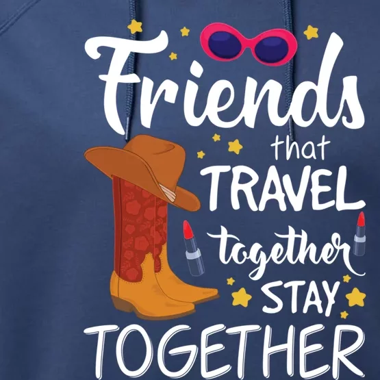 Friends That Travel Bachelorette Houston Trip Cute Gift Performance Fleece Hoodie