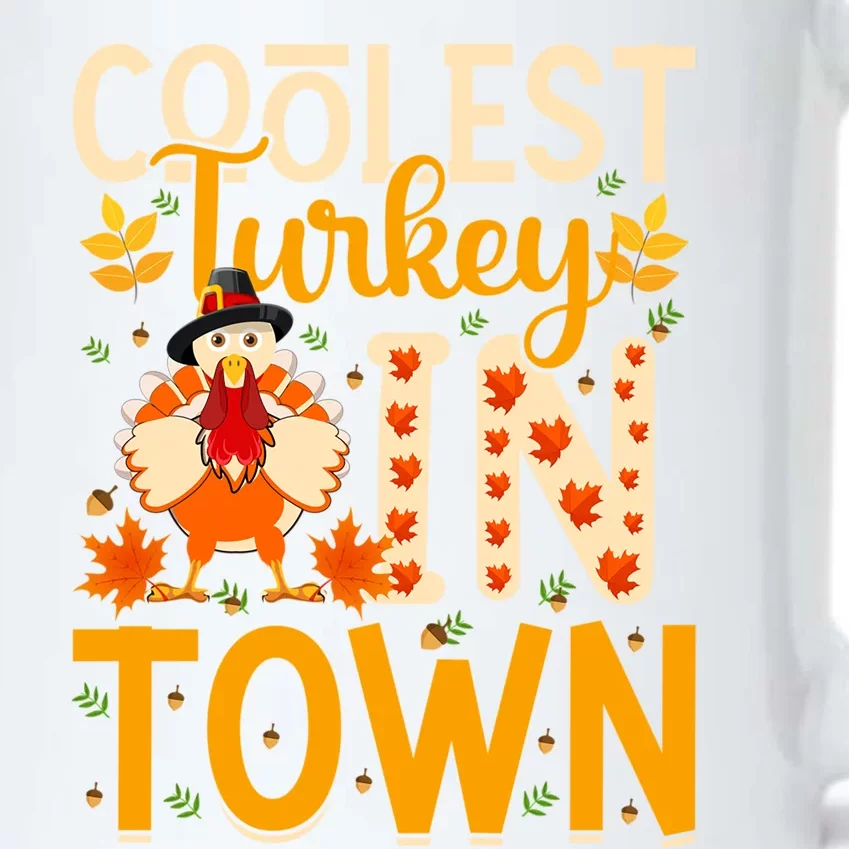 Funny Thanksgiving Turkey Coolest Turkey In Town Gift Black Color Changing Mug