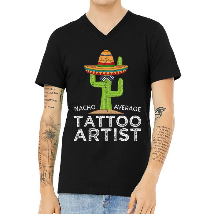 Funny Tattooist Tattoo Artist V-Neck T-Shirt