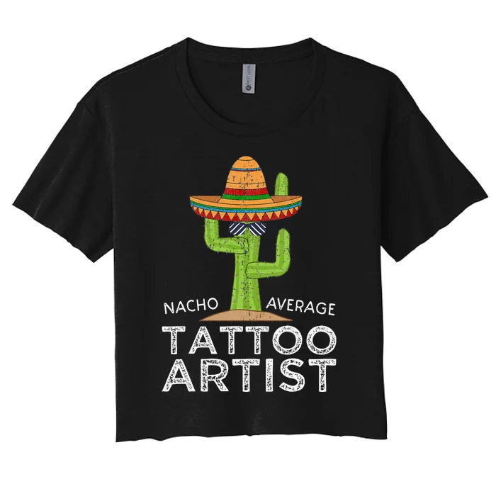 Funny Tattooist Tattoo Artist Women's Crop Top Tee