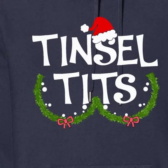 Funny Tinsel Tits Matching Jingle Balls Christmas Couples Premium Hoodie