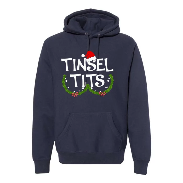 Funny Tinsel Tits Matching Jingle Balls Christmas Couples Premium Hoodie