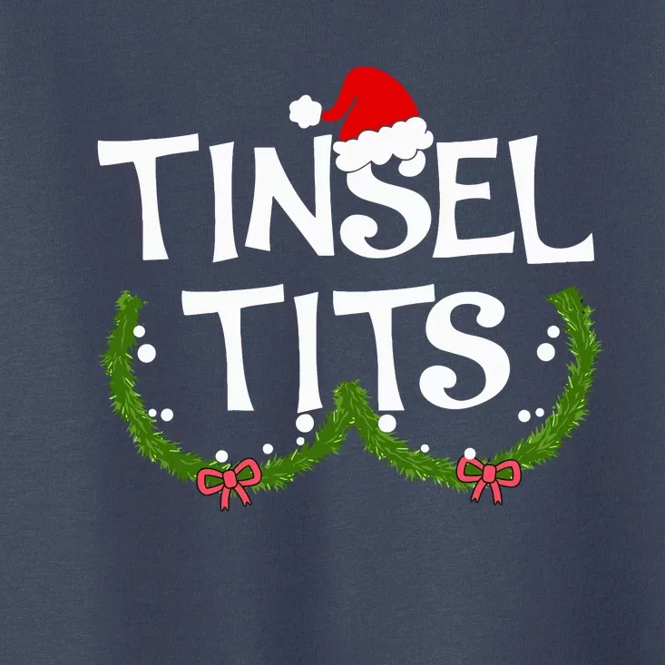 Funny Tinsel Tits Matching Jingle Balls Christmas Couples Toddler T-Shirt