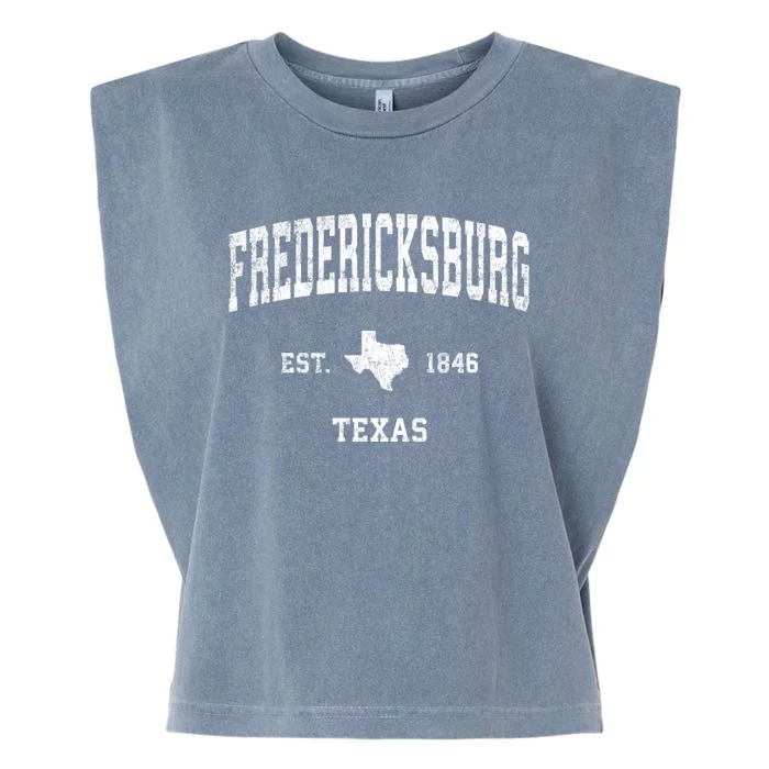 Fredericksburg Texas Tx Vintage Athletic Sports Garment-Dyed Women's Muscle Tee