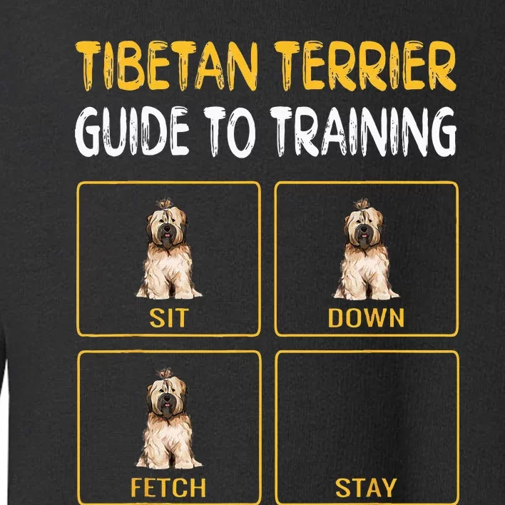 Funny Tibetan Terrier Guide To Training Dog Obedience Toddler Sweatshirt