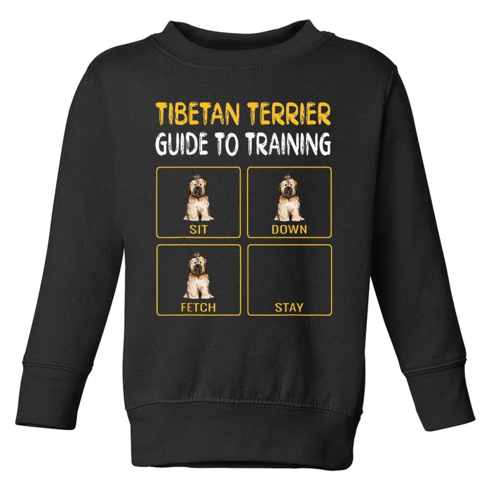 Funny Tibetan Terrier Guide To Training Dog Obedience Toddler Sweatshirt