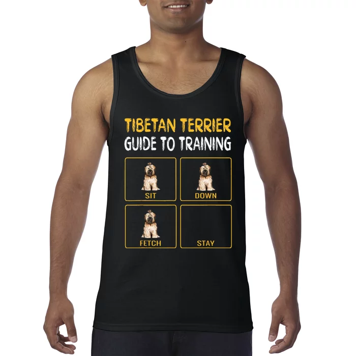 Funny Tibetan Terrier Guide To Training Dog Obedience Tank Top