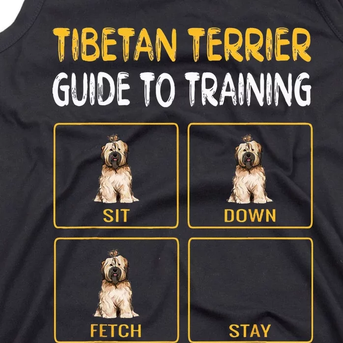 Funny Tibetan Terrier Guide To Training Dog Obedience Tank Top