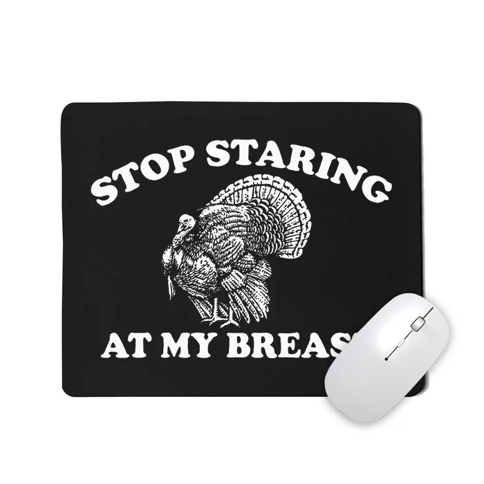 Funny Thanksgiving Turkey Dinner Apron Mousepad