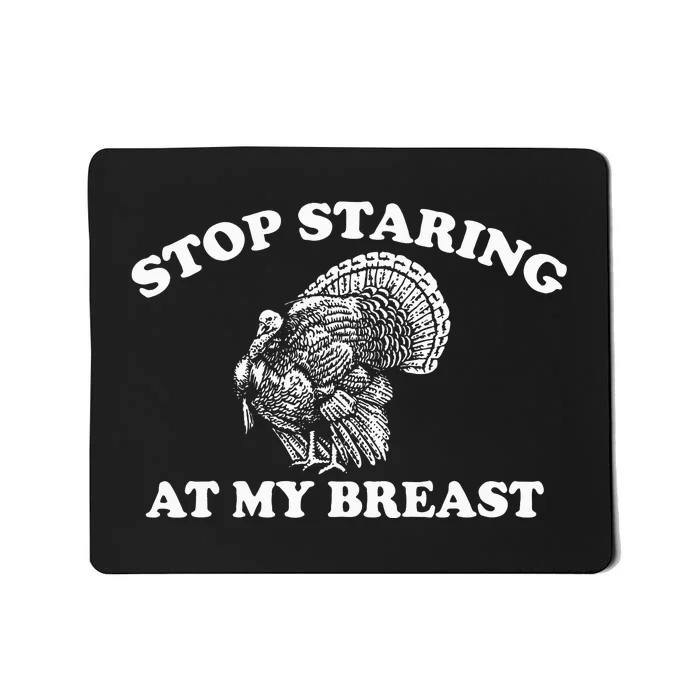 Funny Thanksgiving Turkey Dinner Apron Mousepad