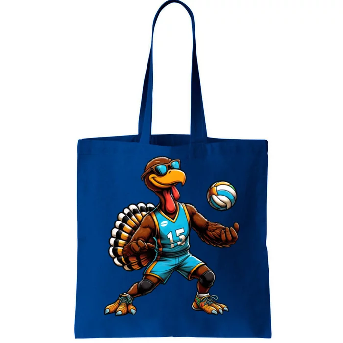 Funny Turkey Thanksgiving Volleyball Gift Tote Bag