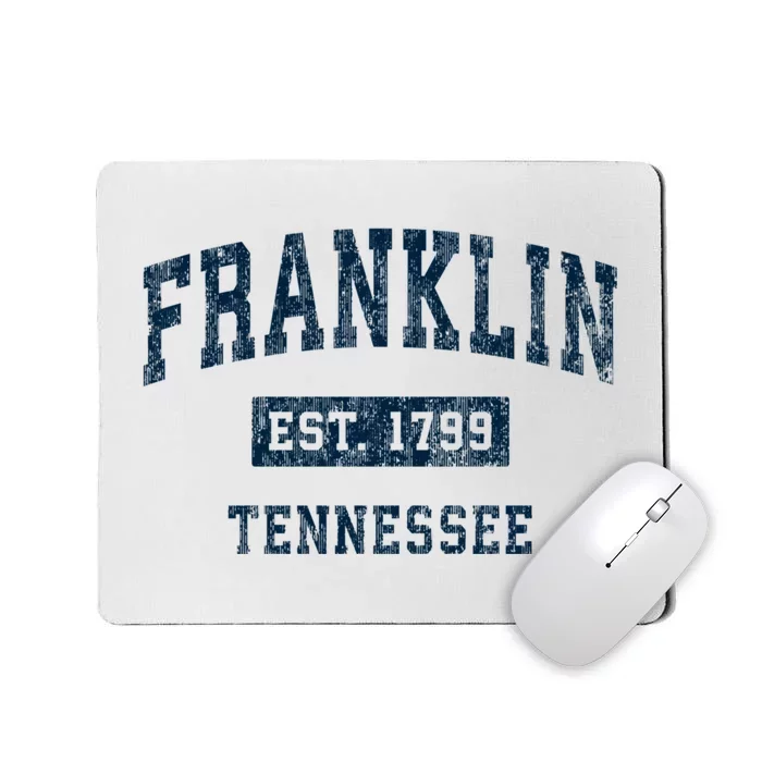 Franklin Tennessee Tn Vintage Sports Design Mousepad