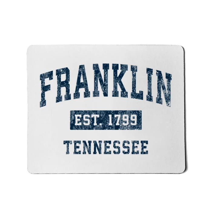 Franklin Tennessee Tn Vintage Sports Design Mousepad