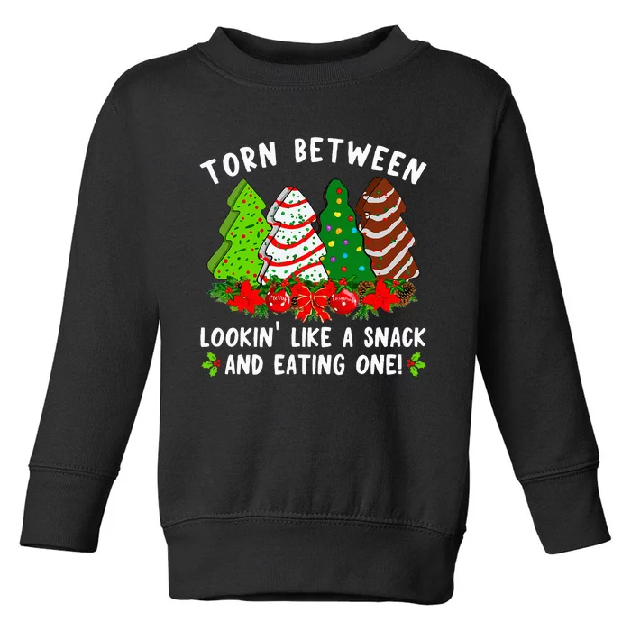 Funny Tis The Season Christmas Tree Cakes Toddler Sweatshirt