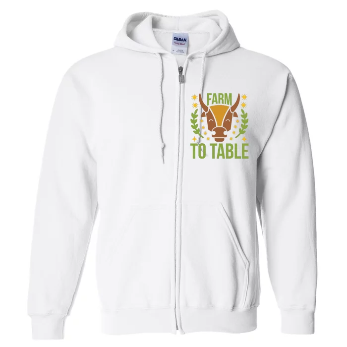 Farm To Table Full Zip Hoodie