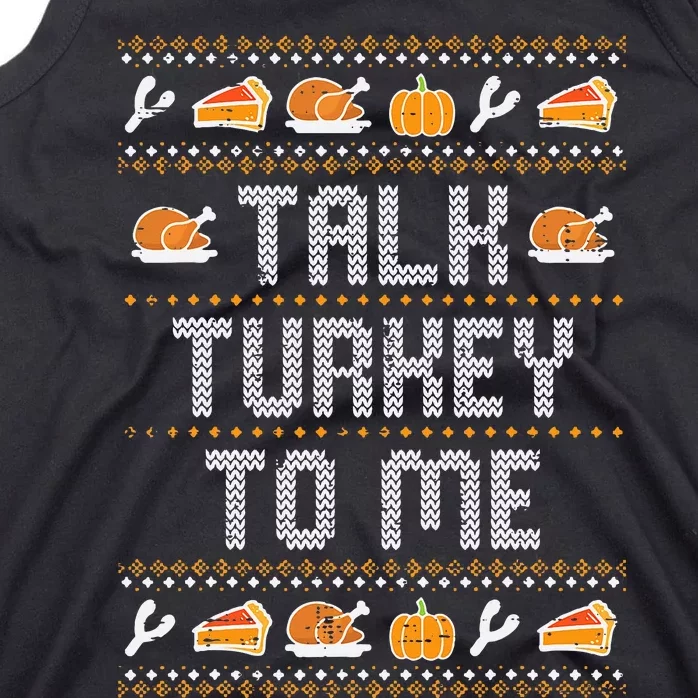 Funny Thanksgiving Turkey Conversation Starter Tank Top