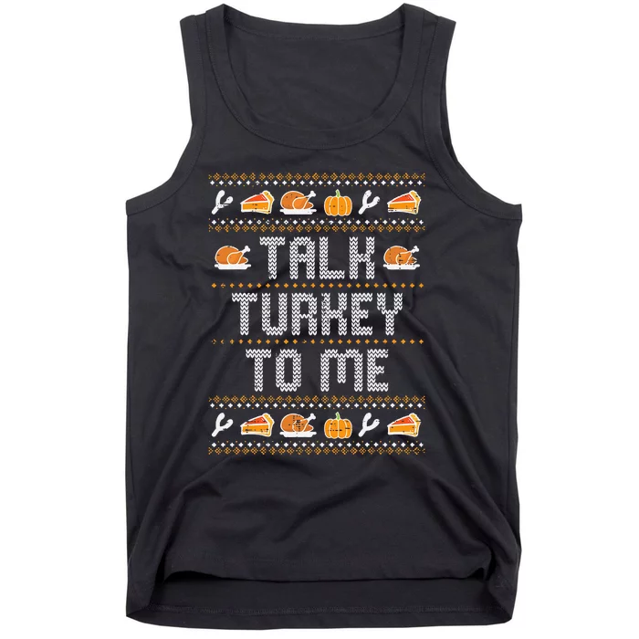 Funny Thanksgiving Turkey Conversation Starter Tank Top