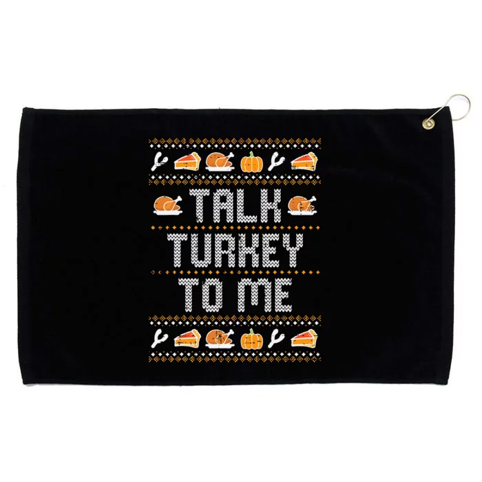 Funny Thanksgiving Turkey Conversation Starter Grommeted Golf Towel