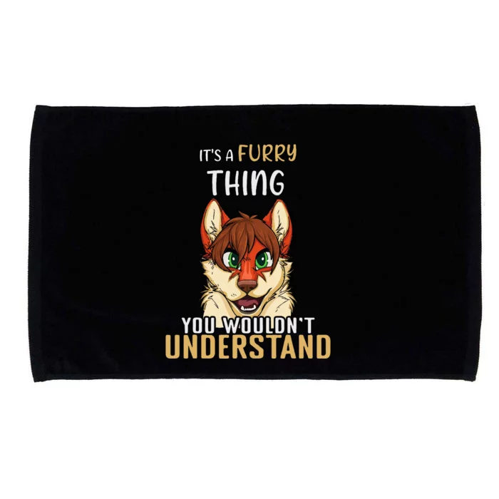 Furry Thing Understand Furry Tail Ear Furry Person Cosplay Microfiber Hand Towel