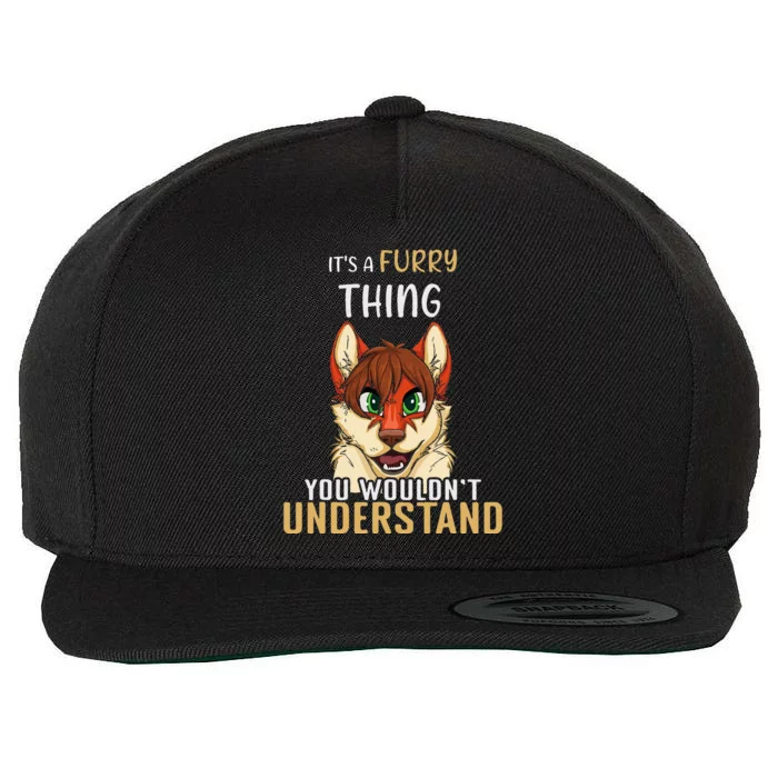 Furry Thing Understand Furry Tail Ear Furry Person Cosplay Wool Snapback Cap