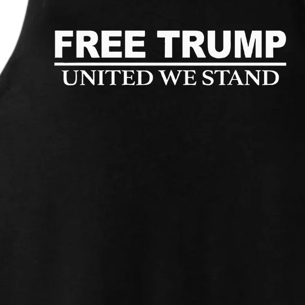 Free Trump United We Stand Ladies Tri-Blend Wicking Tank