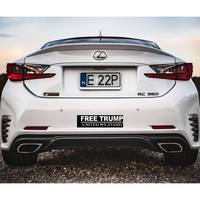 Free Trump United We Stand Bumper Sticker