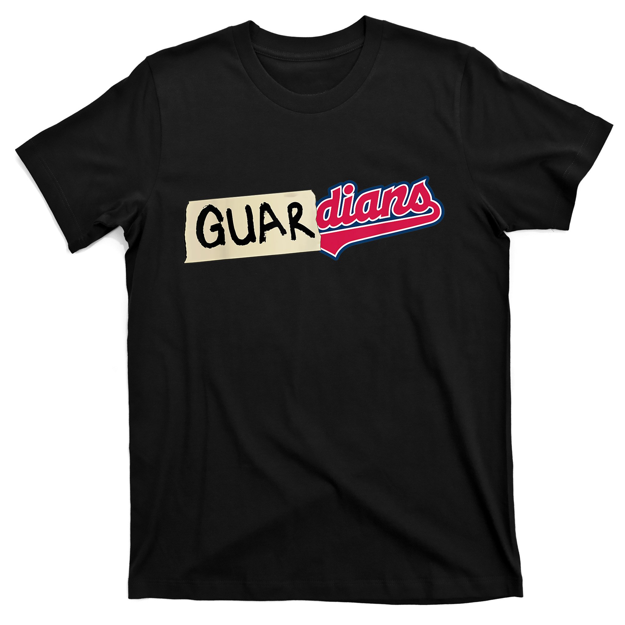 Unique Stylistic Tee Cleveland Indians T-Shirt Black L