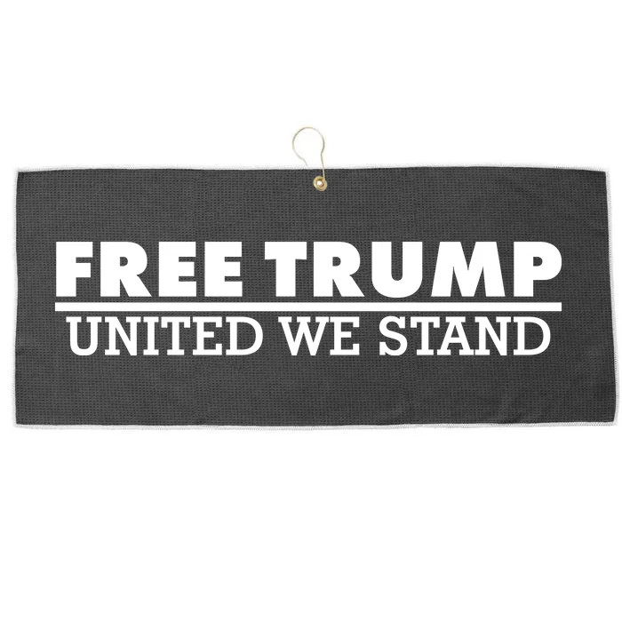 Free Donald Trump United We Stand Supporter Large Microfiber Waffle Golf Towel