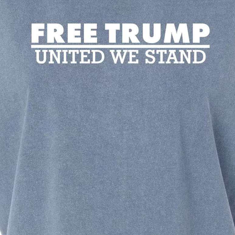 Free Donald Trump United We Stand Supporter Garment-Dyed Women's Muscle Tee