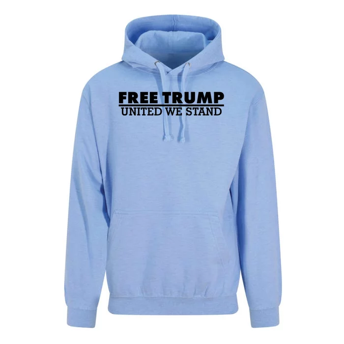 Free Donald Trump United We Stand Supporter Unisex Surf Hoodie