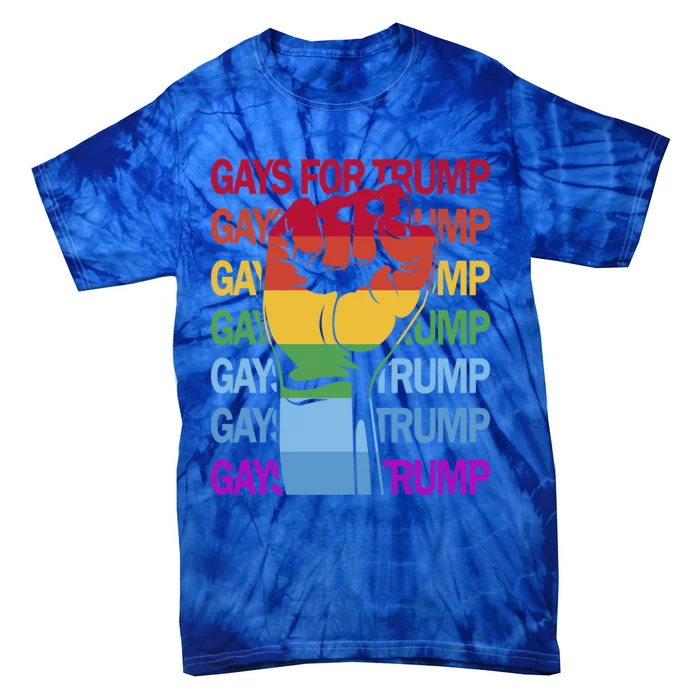 For Trump Usa Flag Pro Reelect Trump 2024 Lgbtq Flag Gift Tie-Dye T-Shirt