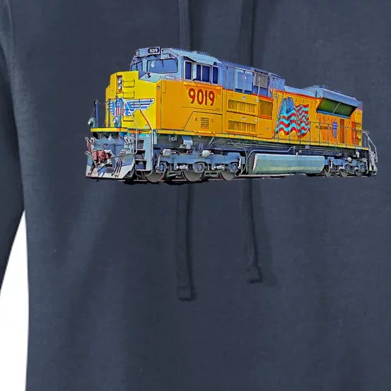 Freight Train Union Pacific Engine Women's Pullover Hoodie