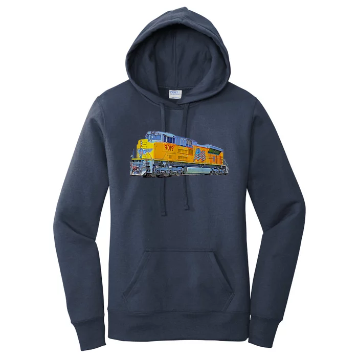 Freight Train Union Pacific Engine Women's Pullover Hoodie