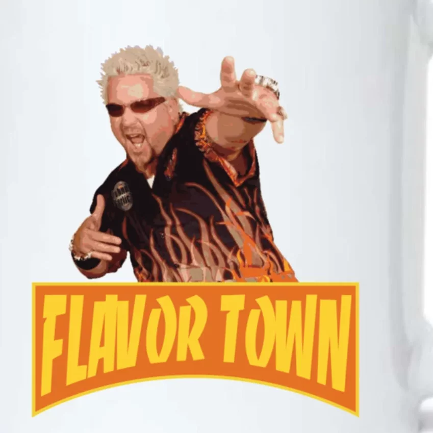 Flavor Town Usa Guy Flerl Black Color Changing Mug